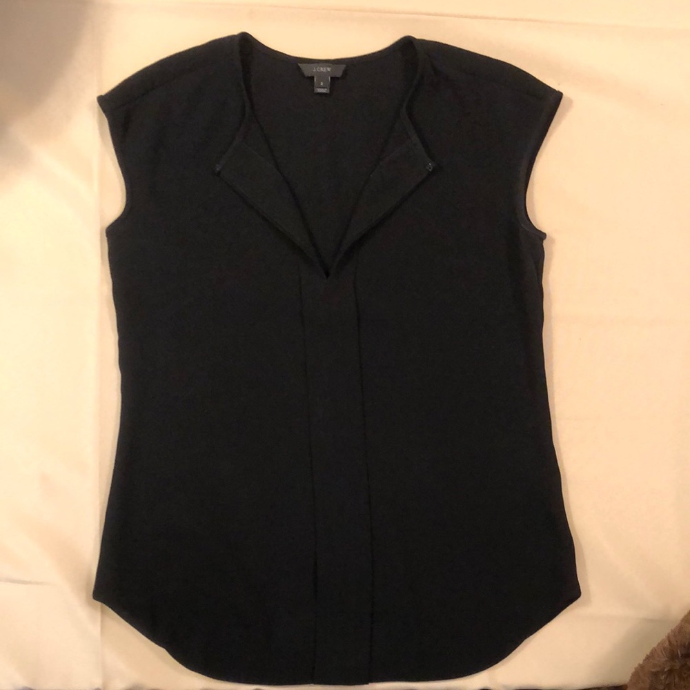 J. Crew blouse.  Black.  Size 2.